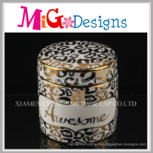 Дизайн мода керамические кольца коробка с гальваническим